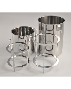 Kinematica V2A-Stainless Steel Homogenizing Vessel with Cover and Removable Baffles Part GS 100-5.C.B., Capacity 5000 mL