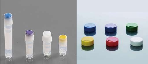NEST Cap Insert for Cryogenic Vial, Green, 100/pk, 1000/Box
