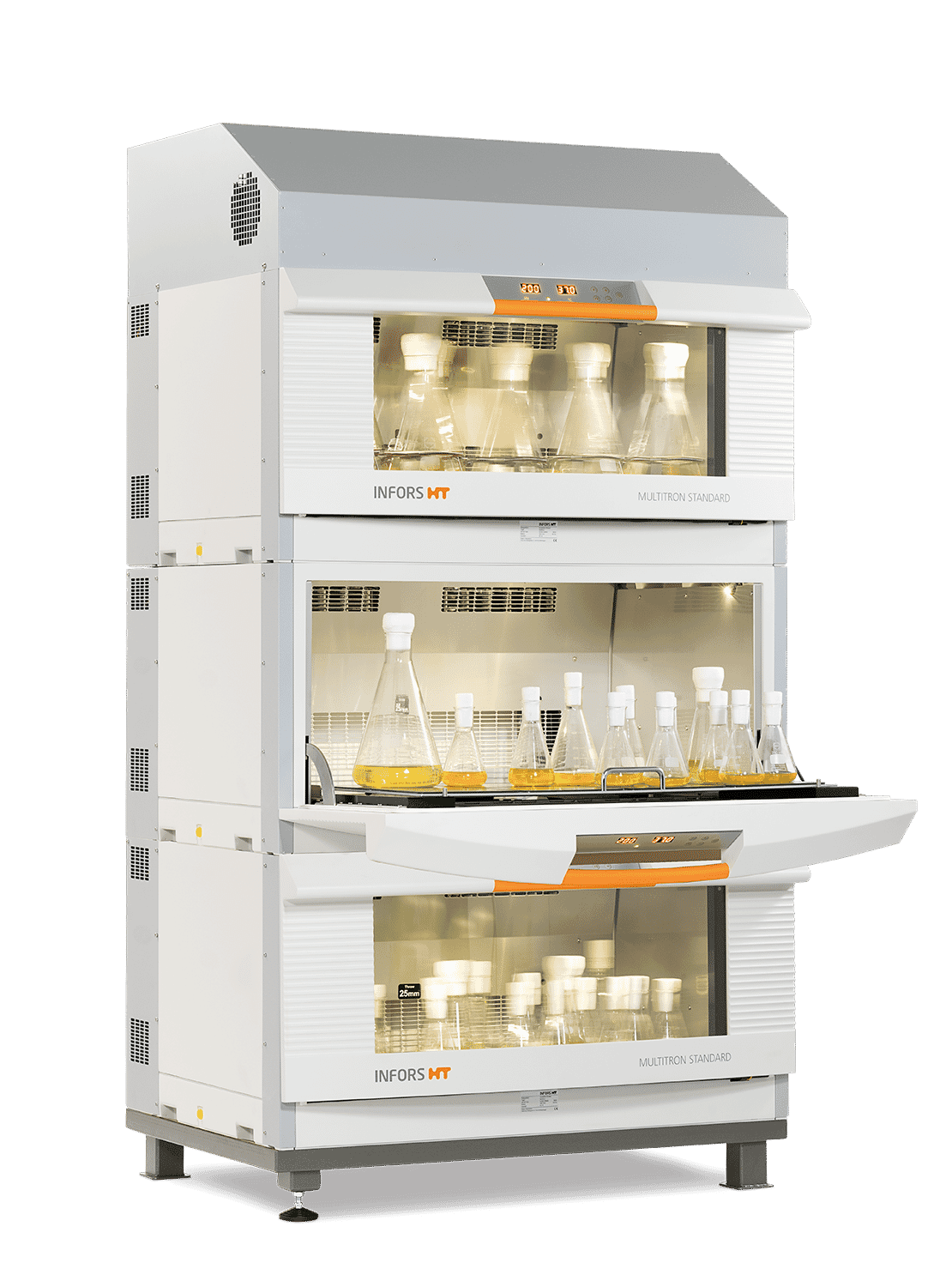 INFORS Multitron Standard Pkg, Double Unit 25 mm, No Cooling, st base Two universal trays included
